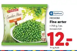 Lidl FRESHONA Fine ærter tilbud