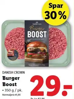 Lidl DANISH CROWN burger boosr tilbud