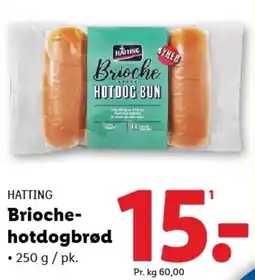 Lidl HATTING Brioche- hotdogbrød tilbud