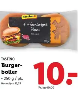 Lidl TASTINO Burger- boller tilbud