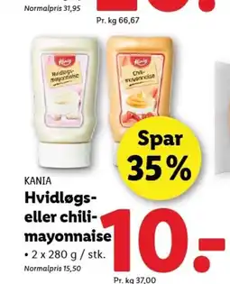 Lidl KANIA Hvidlags- mayonnaise tilbud