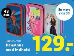 Lidl UNDERCOVER Penalhus med indhold tilbud