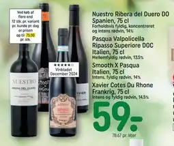 REMA 1000 Xavier Cotes Du Rhone Frankrig, 75 cl tilbud