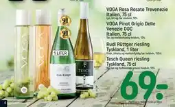 REMA 1000 Tesch Queen riesling Tyskland, 75 cl tilbud