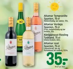 REMA 1000 Altamar Verdejo Spanien, 75 cl tilbud