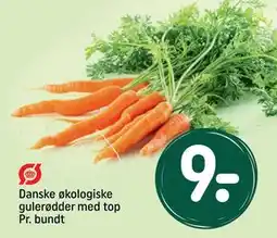 REMA 1000 Danske økologiske gulerødder med top Pr. bundt tilbud