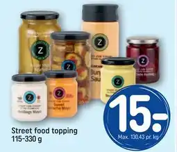 REMA 1000 Street food topping 115-330 g tilbud