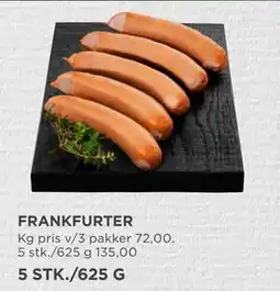 MENY FRANKFURTER tilbud