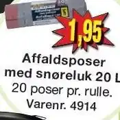 Harald Nyborg Affaldsposer med snøreluk tilbud