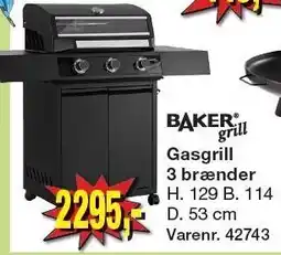 Harald Nyborg Gasgrill 3 brænder tilbud