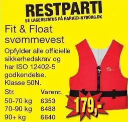 Harald Nyborg Fit & Float svømmevest tilbud
