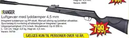 Harald Nyborg Max Ranger Luftgevær med lyddæmper 4,5 mm tilbud