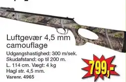 Harald Nyborg Luftgevær 4,5 mm camouflage tilbud