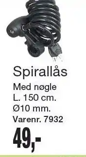Harald Nyborg Spirallås tilbud