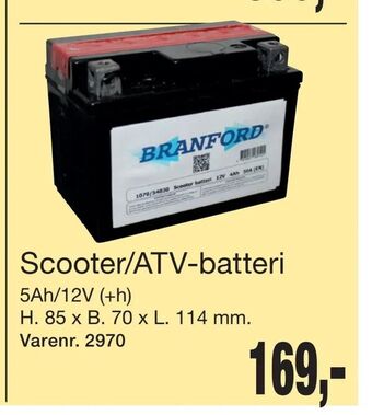 Harald Nyborg Scooter/ATV-batteri tilbud