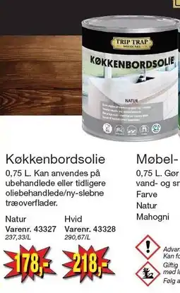 Harald Nyborg Køkkenbordsolie tilbud