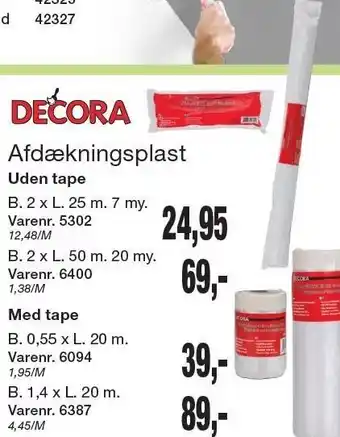 Harald Nyborg Decora Afdækningsplast tilbud