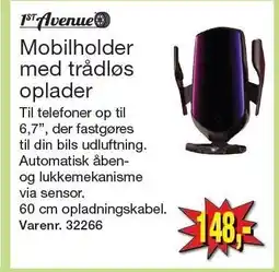 Harald Nyborg 1st Avenue Mobilholder med trådløs oplader tilbud
