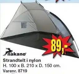 Harald Nyborg Nakano Strandtelt i nylon tilbud