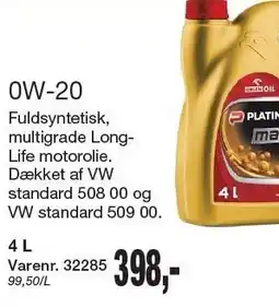 Harald Nyborg 0W-20 tilbud