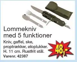 Harald Nyborg Lommekniv med 5 funktioner tilbud