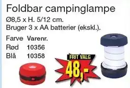 Harald Nyborg Foldbar campinglampe tilbud