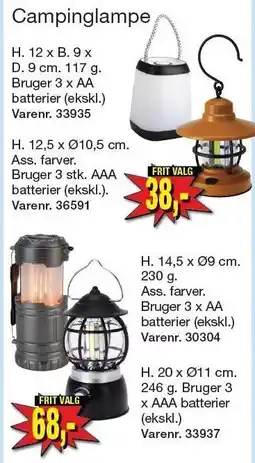 Harald Nyborg Campinglampe tilbud
