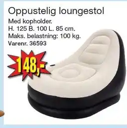 Harald Nyborg Oppustelig loungestol tilbud