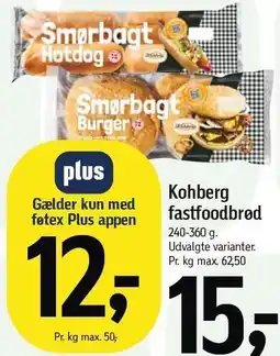 Føtex Kohberg Fastfoodbrød tilbud