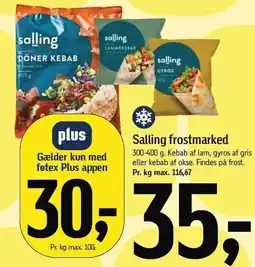 Føtex Salling frostmarked tilbud