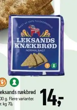 Føtex Leksands knækbrød tilbud