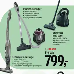 Føtex Poseløs støvsuger, Støvsuger med pose eller Ledningsfri støvsuger tilbud