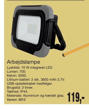Harald Nyborg Arbejdslampe tilbud