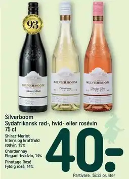 REMA 1000 Silverboom Sydafrikansk rød-, hvid- eller rosévin tilbud