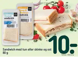 REMA 1000 Sandwich med tun eller skinke og ost tilbud