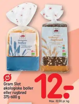 REMA 1000 Gram Slot økologiske boller eller rugbrød tilbud