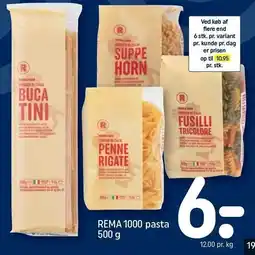 REMA 1000 REMA 1000 Pasta 500 g tilbud