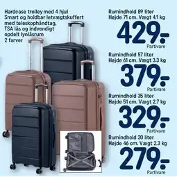 REMA 1000 Hardcase trolley med 4 hjul tilbud