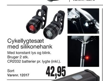 Harald Nyborg Cykellygtesæt med silikonehank tilbud