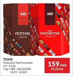 Nielsen's Discount TOMS tilbud