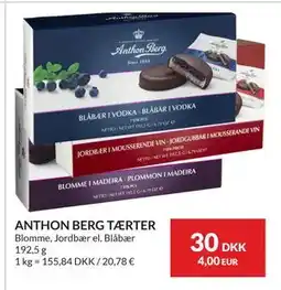 Nielsen's Discount ANTHON BERG TÆRTER tilbud