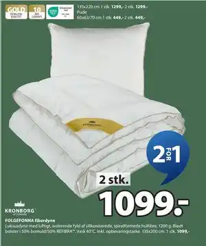 JYSK FOLGEFONNA fiberdyne tilbud