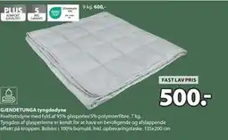 JYSK GJENDETUNGA tyngdedyne tilbud