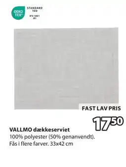 JYSK VALLMO dækkeserviet tilbud