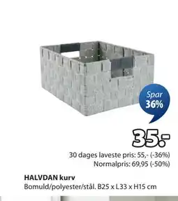 JYSK HALVDAN kurv tilbud