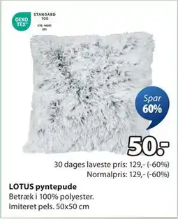 JYSK LOTUS pyntepude tilbud