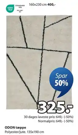 JYSK ODON tæppe tilbud