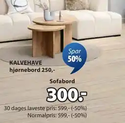 JYSK KALVEHAVE sofabord tilbud