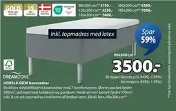 JYSK HORSLA GB30 boxmadras tilbud