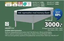 JYSK KVENNA GB20 boxmadras tilbud